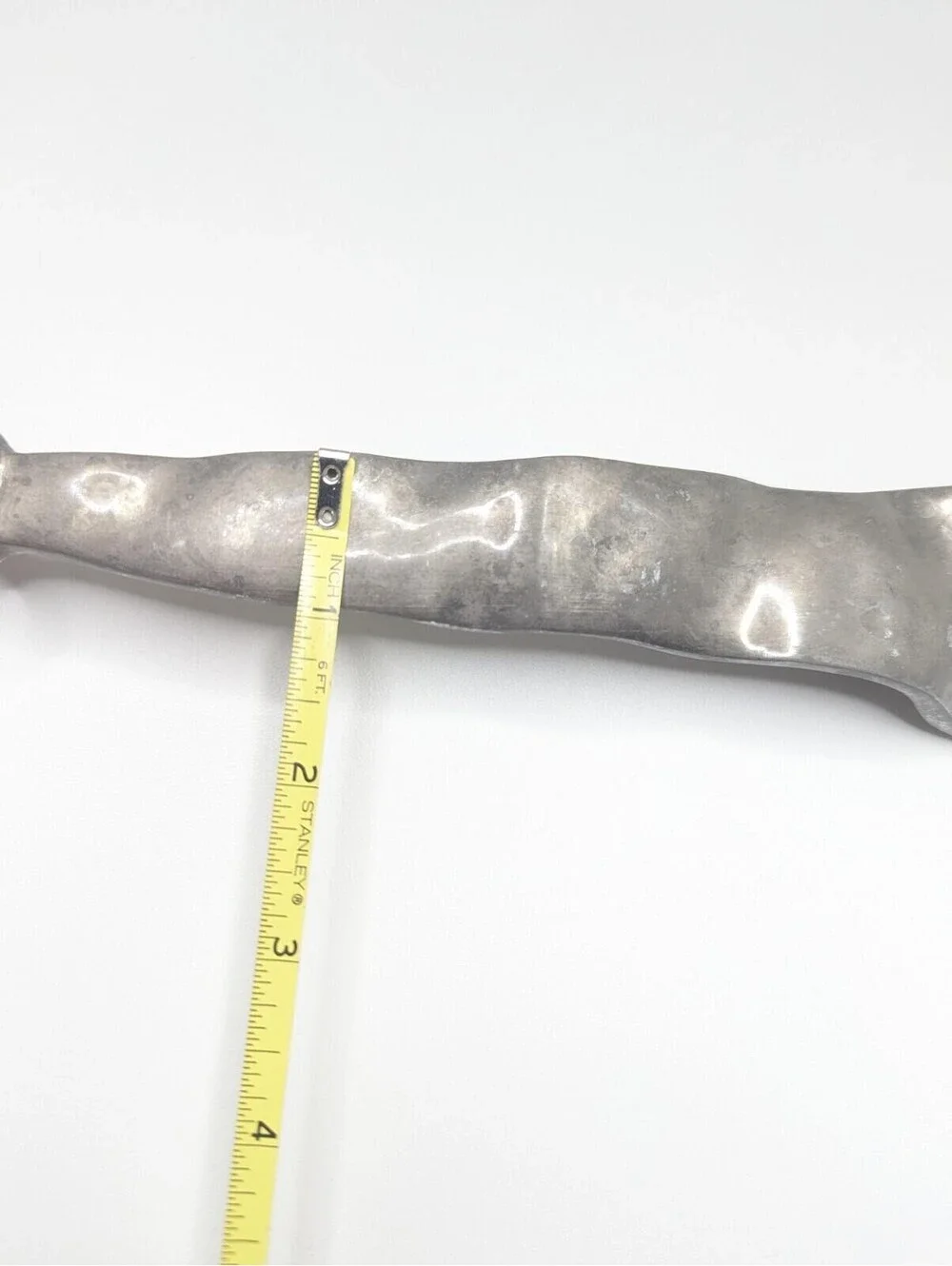 Vintage Collectible Cast Aluminum Salad Serving Spoon Sculptured 11